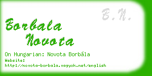 borbala novota business card